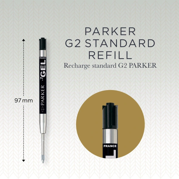 Стержень гелевый Parker Z05 (1950344) M 0.7мм черные чернила для ручек шариковых блистер — миниатюра 3