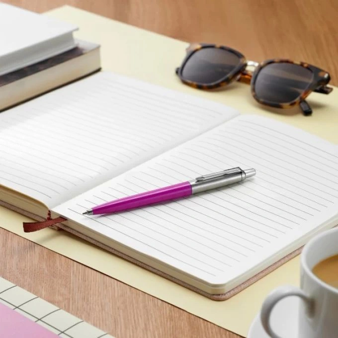 Ручка шариков. Parker Jotter Originals (2075996) Magenta M син. черн. блистер — миниатюра 5