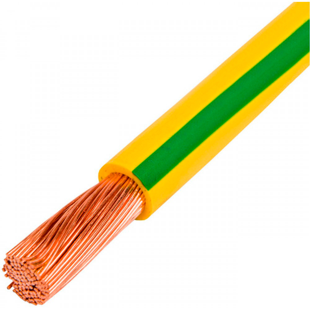 Кабель Lanmaster TWT-EARTH-W6.0-100 желтый