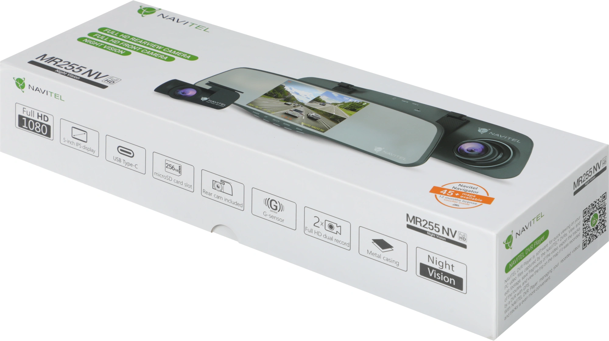 Видеорегистратор Navitel MR255 NV серый 2Mpix 1080x1920 1080p 160гр. MSTAR MSC8339