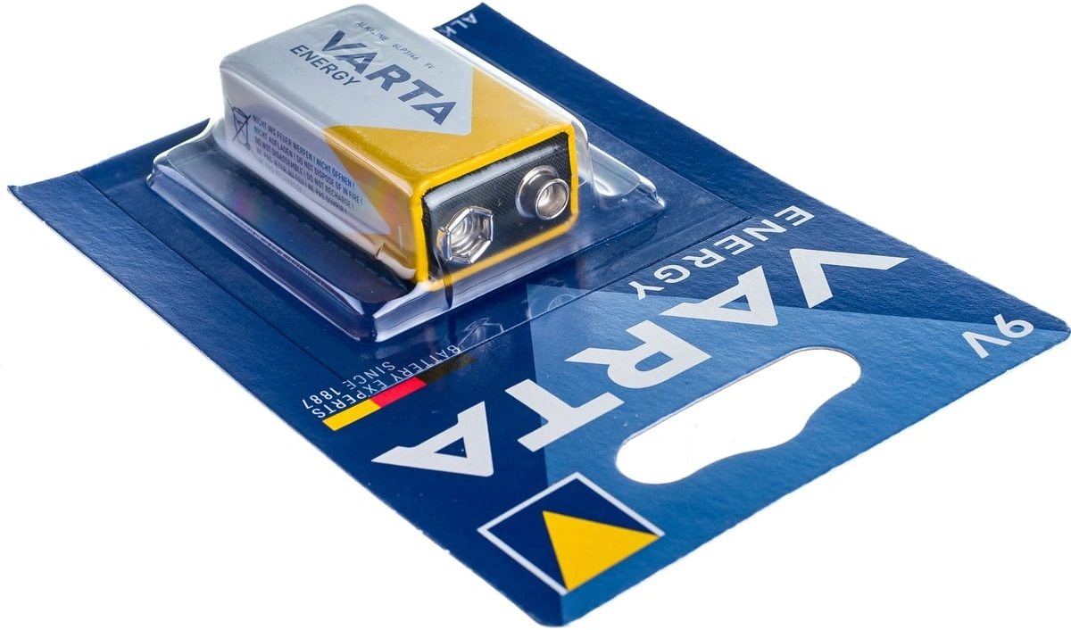 Батарея Varta Energy 6LR61 BL1 Alkaline 9V (1шт) блистер — миниатюра 2