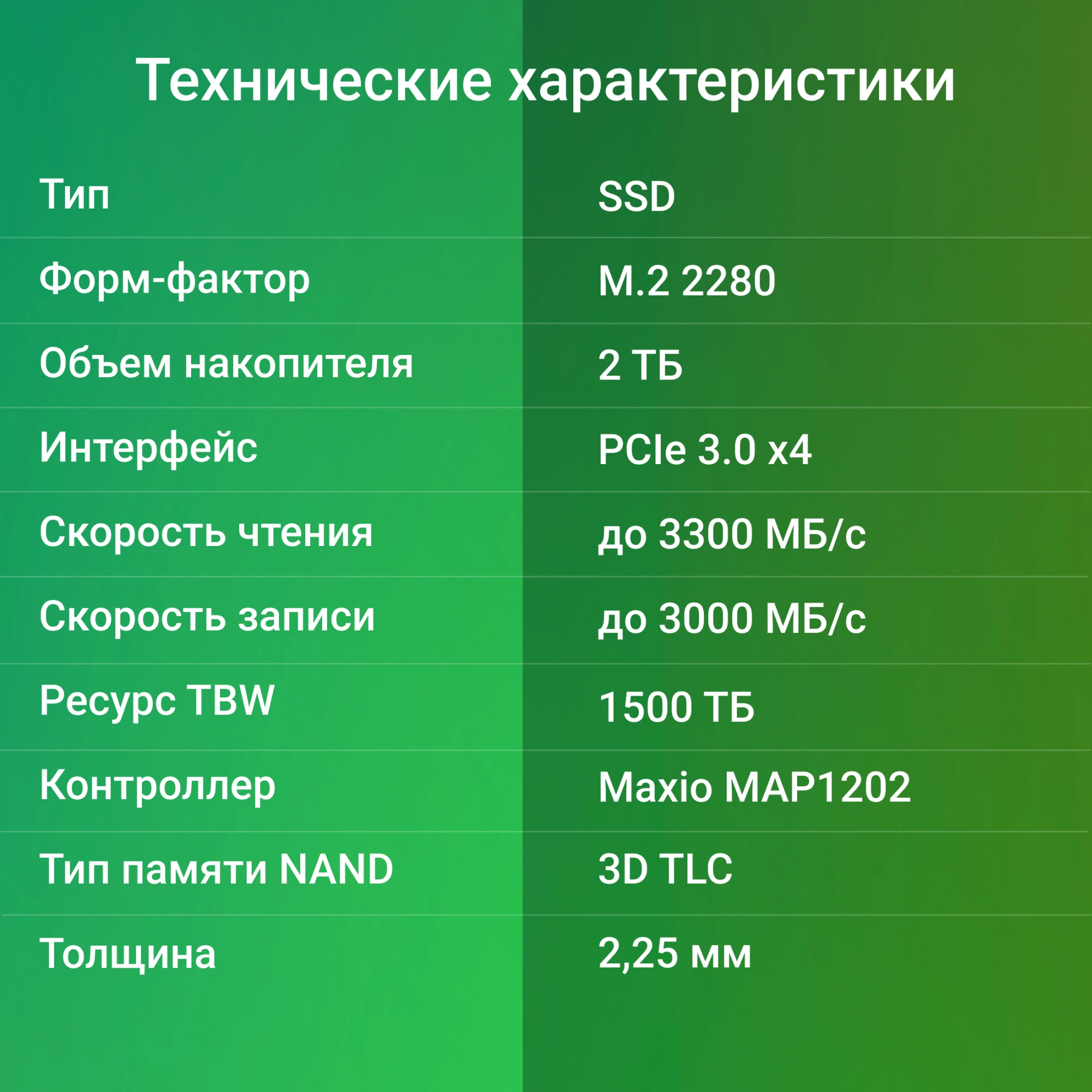 Накопитель SSD Digma PCIe 3.0 x4 2TB DGSM3002TM23T Mega M2 M.2 2280 — миниатюра 4
