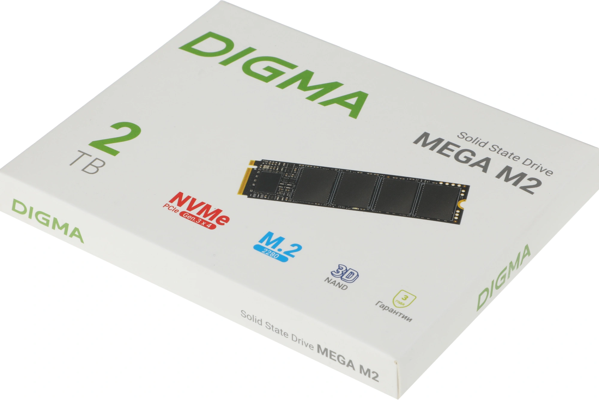 Накопитель SSD Digma PCIe 3.0 x4 2TB DGSM3002TM23T Mega M2 M.2 2280 — миниатюра 10