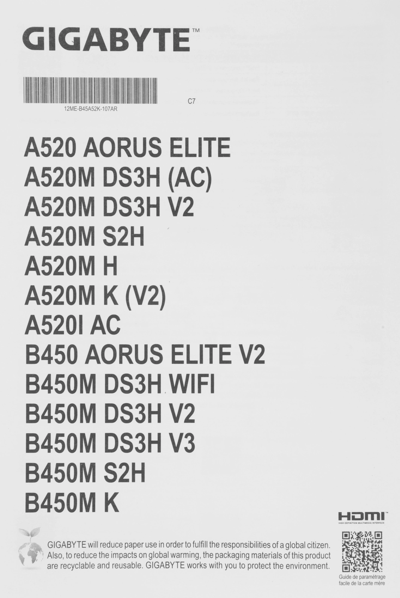 Материнская плата Gigabyte A520M K V2 Soc-AM4 AMD A520 2xDDR4 mATX AC`97 8ch(7.1) GbLAN RAID+VGA+HDMI — миниатюра 15