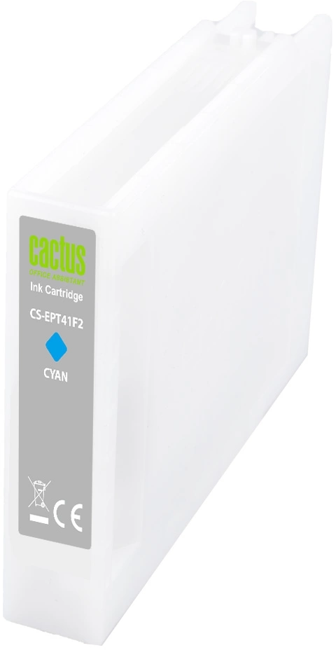 Картридж струйный Cactus CS-EPT41F2 T41F2 голуб.пигм. (350мл) для Epson SureColor SC-T5400M/SC-T3405/SC-T5405 с чипом — миниатюра 2