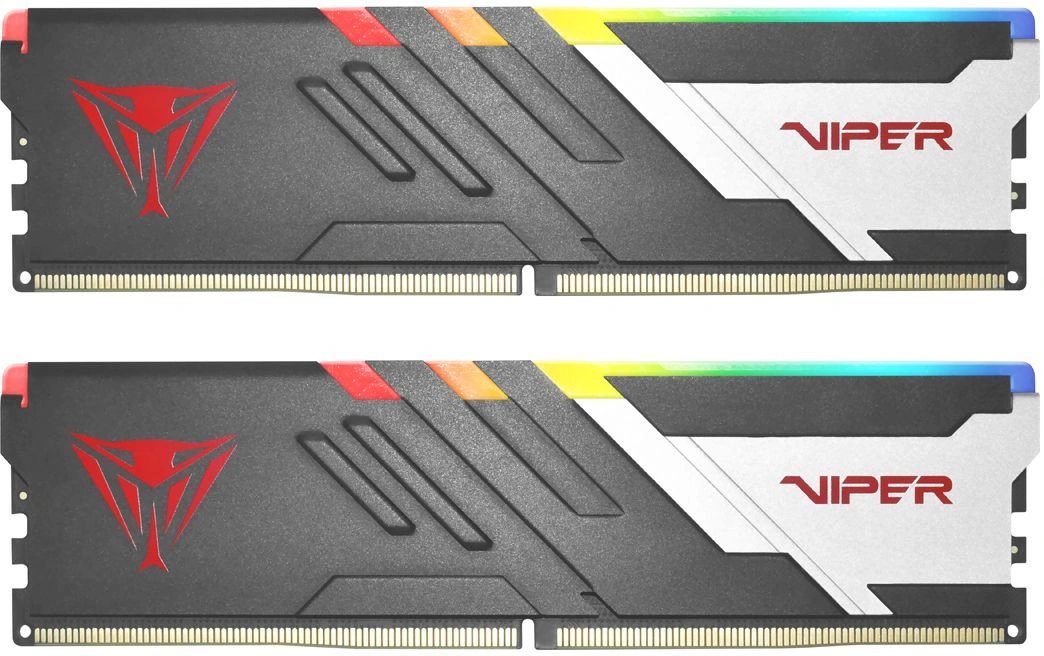Память DDR5 2x16GB 6800MHz Patriot PVVR532G680C34K Viper Venom RGB RTL Gaming PC5-54400 CL34 DIMM UDIMM 288-pin 1.4В kit с радиатором Ret — фото 1