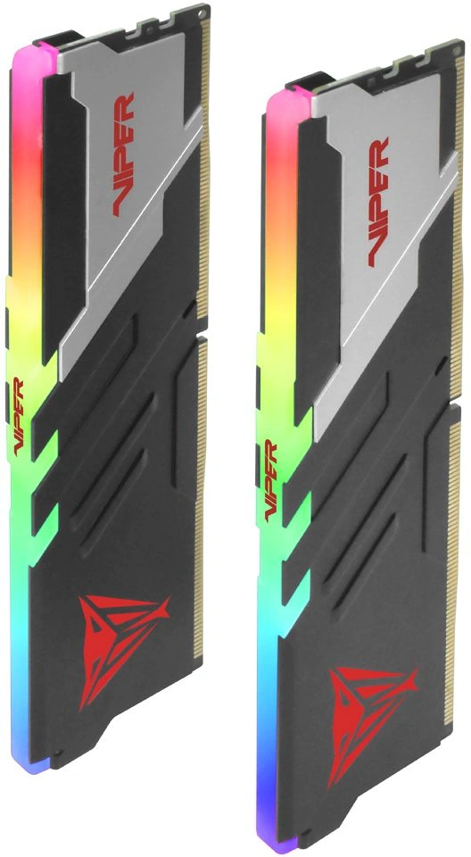 Память DDR5 2x16GB 6800MHz Patriot PVVR532G680C34K Viper Venom RGB RTL Gaming PC5-54400 CL34 DIMM UDIMM 288-pin 1.4В kit с радиатором Ret — миниатюра 6