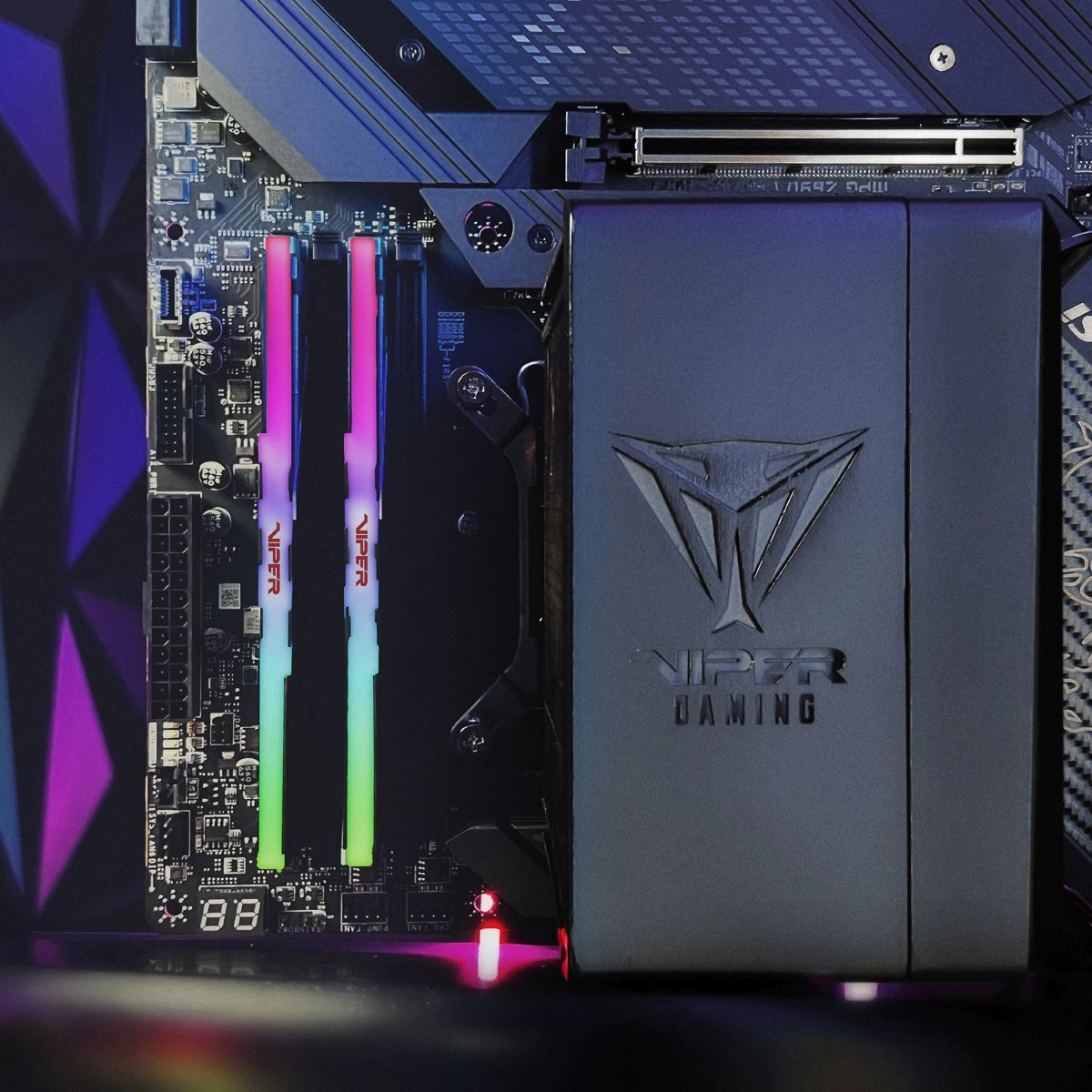 Память DDR5 2x16GB 6800MHz Patriot PVVR532G680C34K Viper Venom RGB RTL Gaming PC5-54400 CL34 DIMM UDIMM 288-pin 1.4В kit с радиатором Ret — миниатюра 9