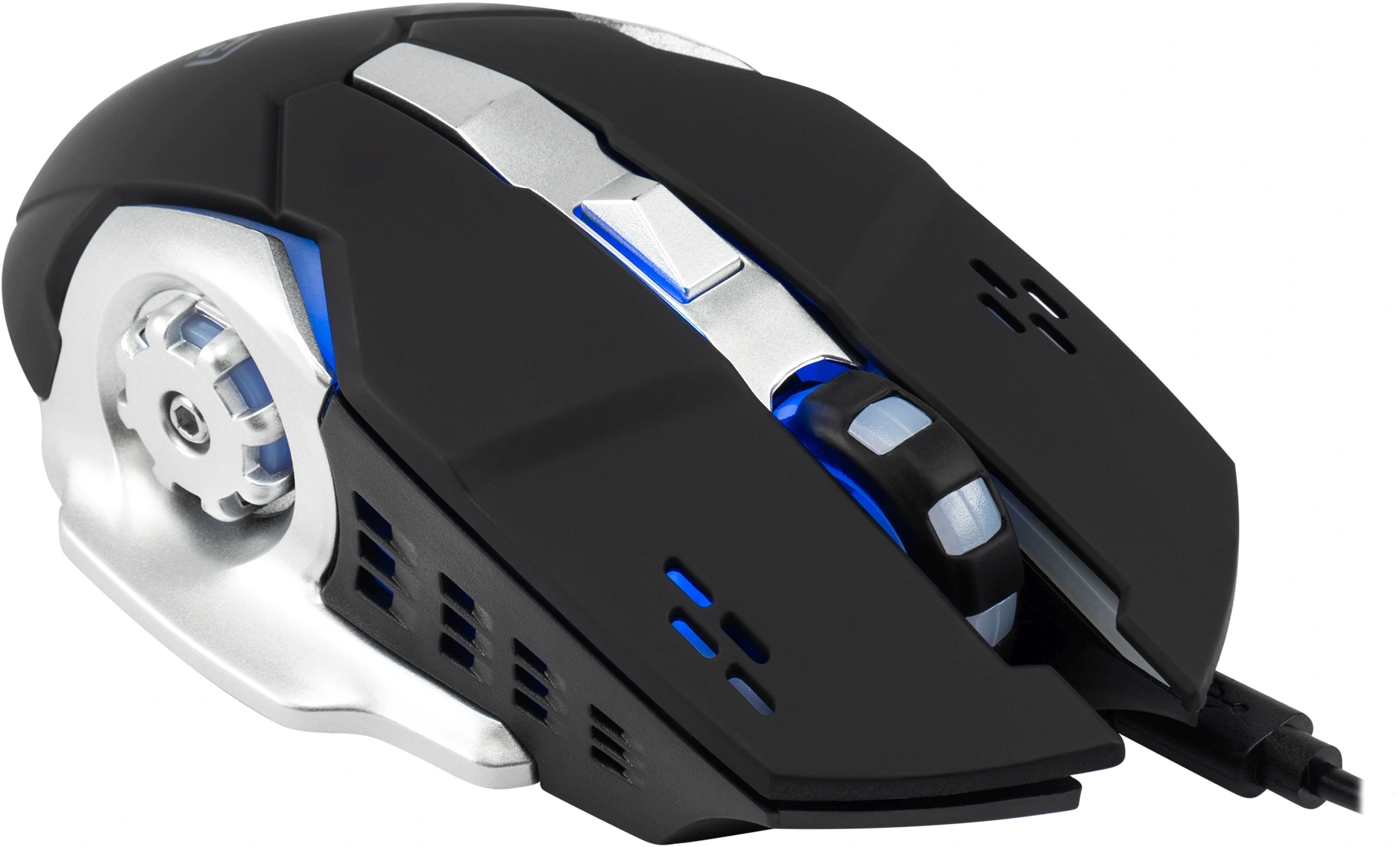 Мышь Оклик 770GW черный/серебристый оптическая 3600dpi беспров. USB для ноутбука 6but — миниатюра 7