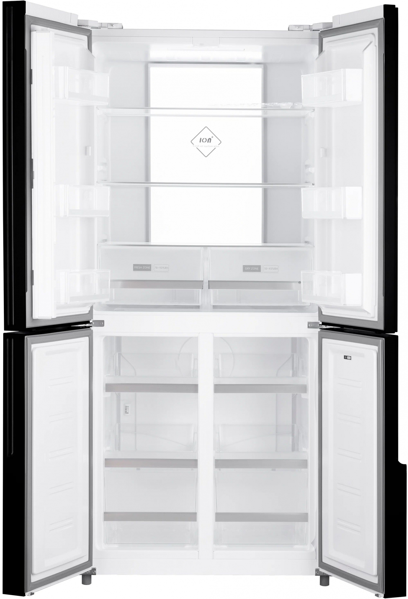 Холодильник Weissgauff WCD 450 WG NoFrost Inverter 2-хкамерн. белый инвертер — миниатюра 2