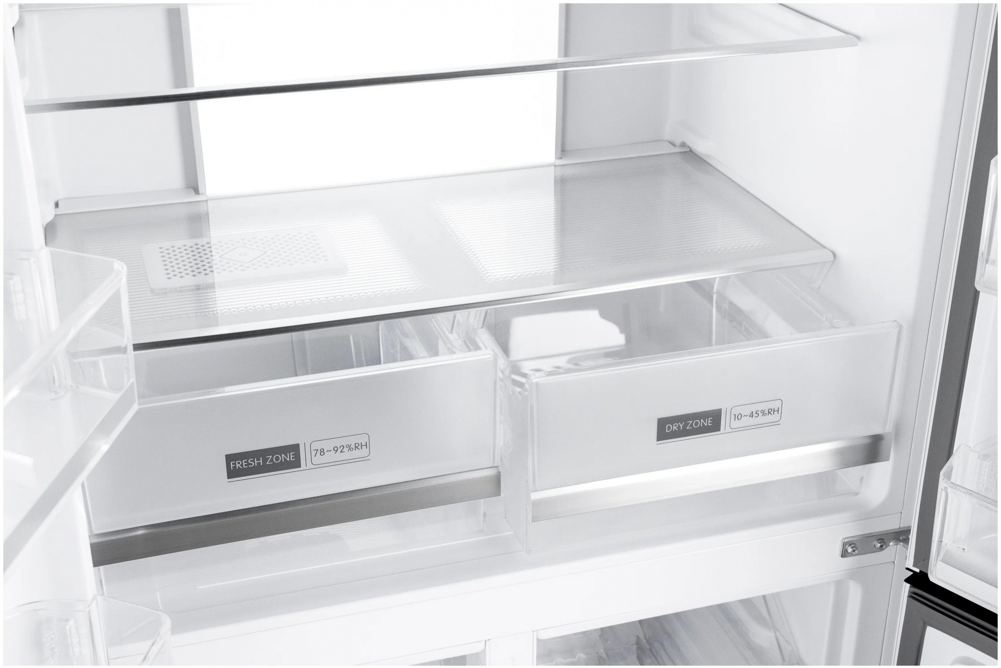 Холодильник Weissgauff WCD 450 WG NoFrost Inverter 2-хкамерн. белый инвертер — миниатюра 6