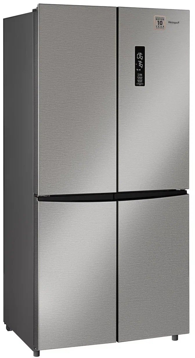 Холодильник Weissgauff WCD 450 X NoFrost Inverter 2-хкамерн. нержавеющая сталь инвертер — миниатюра 2