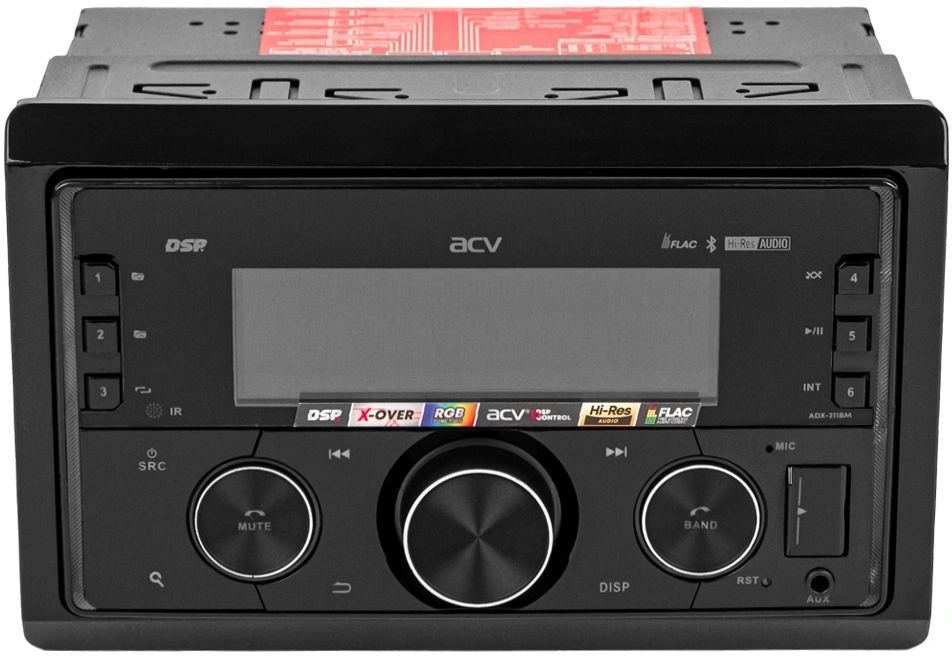 Автомагнитола ACV ADX-211BM 2DIN 4x50Вт v5.0 DSP 3 ПДУ (40189) — миниатюра 2