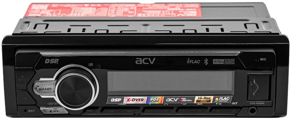 Автомагнитола ACV ADX-905BM 1DIN 4x50Вт v5.0 DSP 3 ПДУ (40305) — миниатюра 3