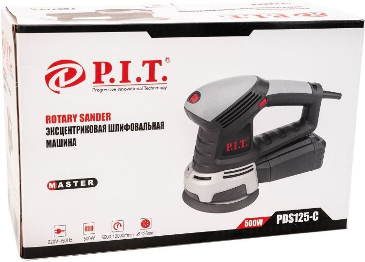 Эксцентриковая шлифмашина P.I.T. PDS125-C 500Вт D125мм (100800201010) — миниатюра 6