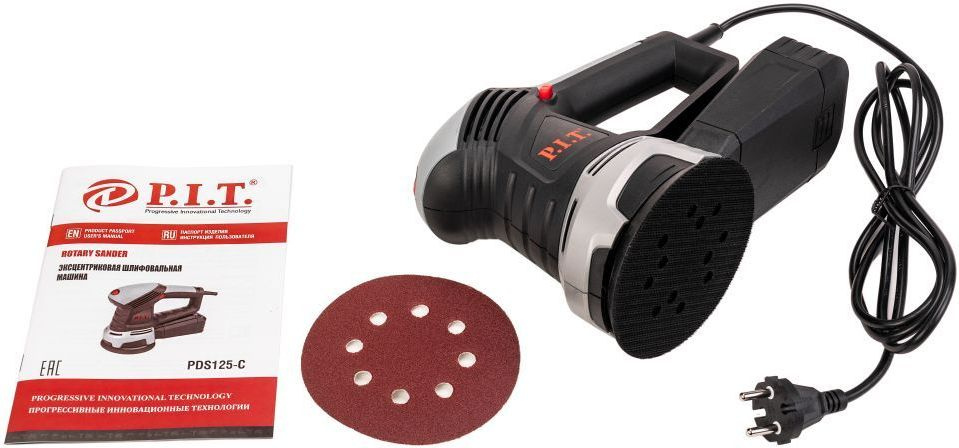 Эксцентриковая шлифмашина P.I.T. PDS125-C 500Вт D125мм (100800201010) — миниатюра 5