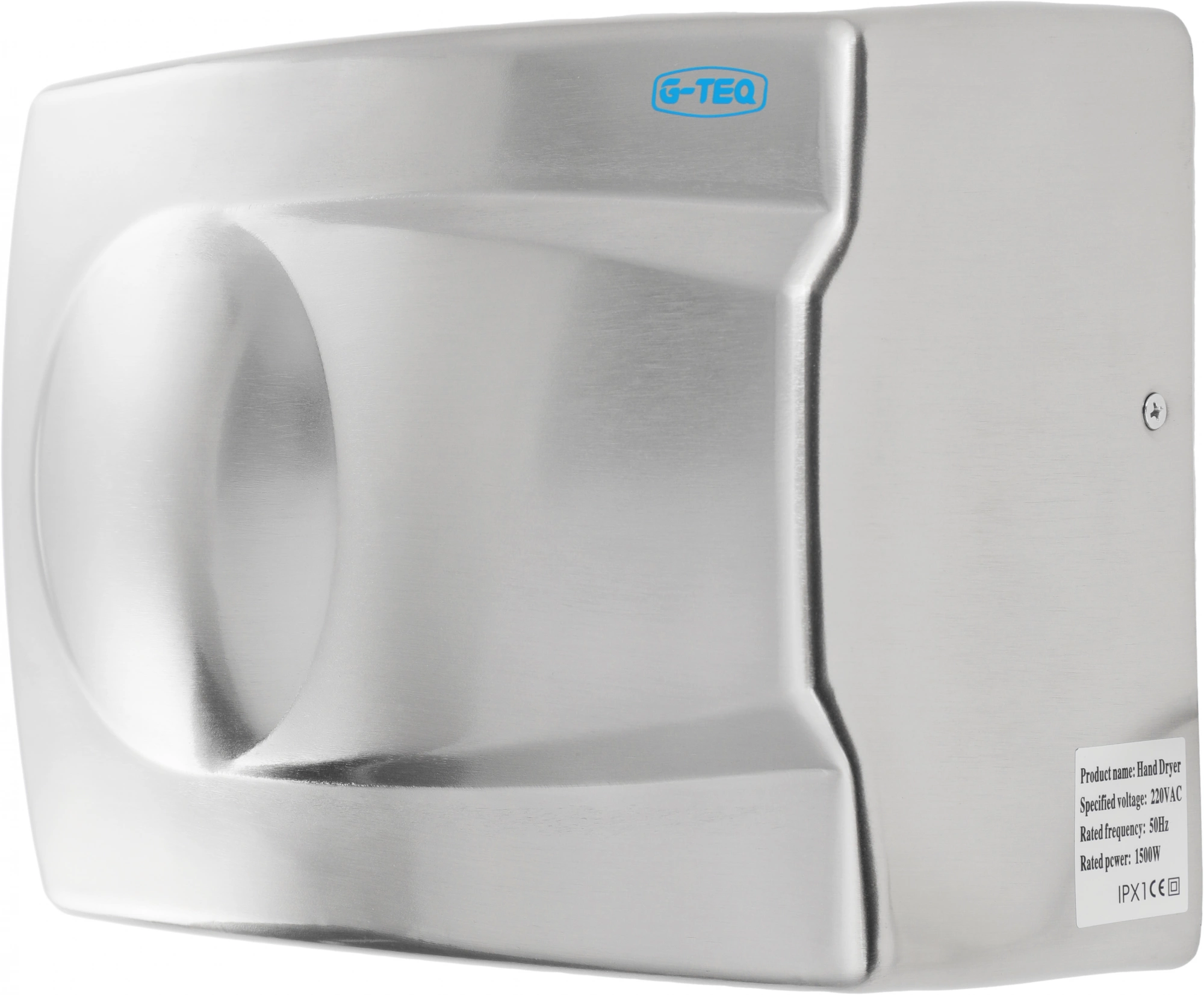 Сушилка для рук G-Teq 8828 MC 1500Вт серебристый — миниатюра 2