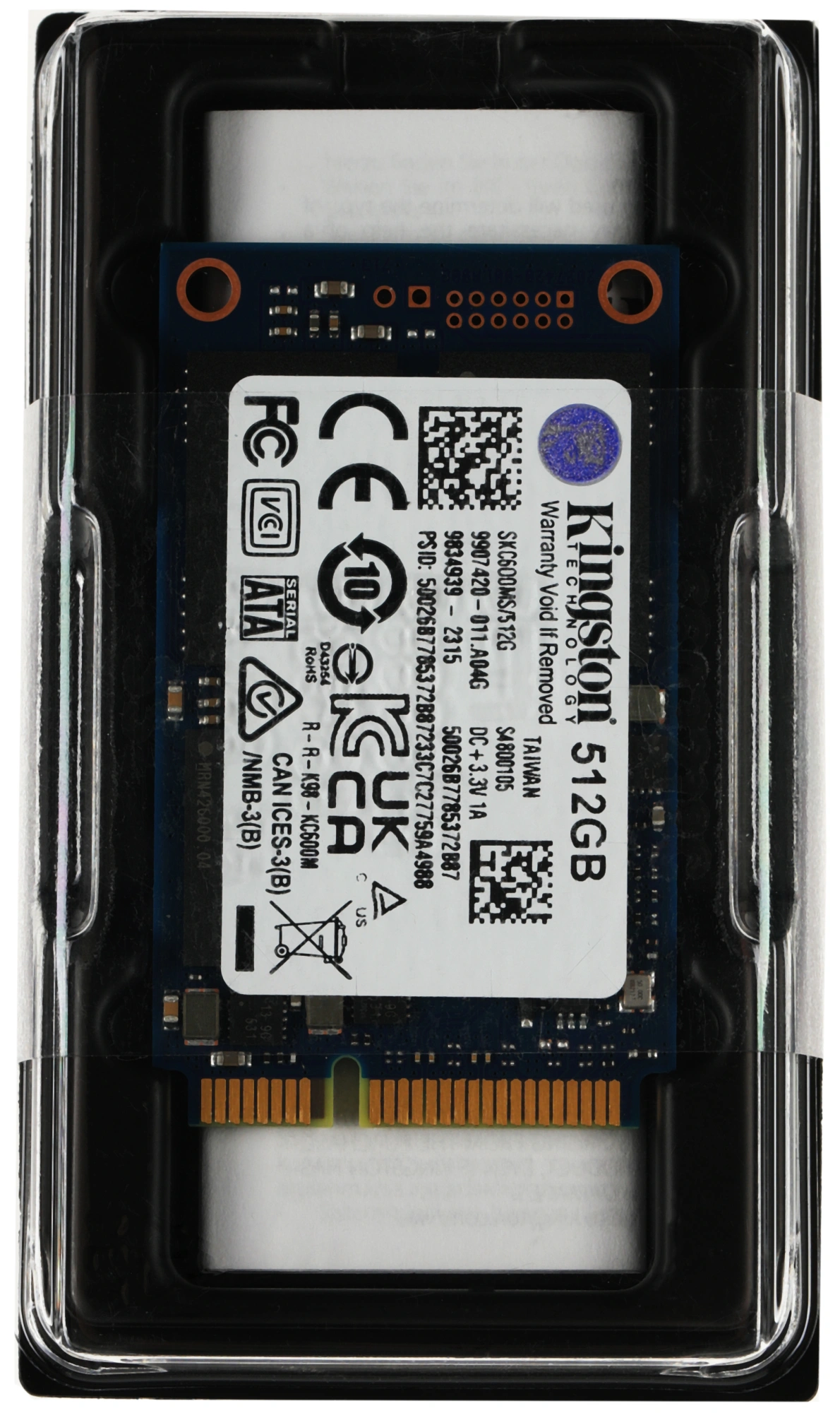 Накопитель SSD Kingston mSATA 512Gb SKC600MS/512G KC600 mSATA — миниатюра 4