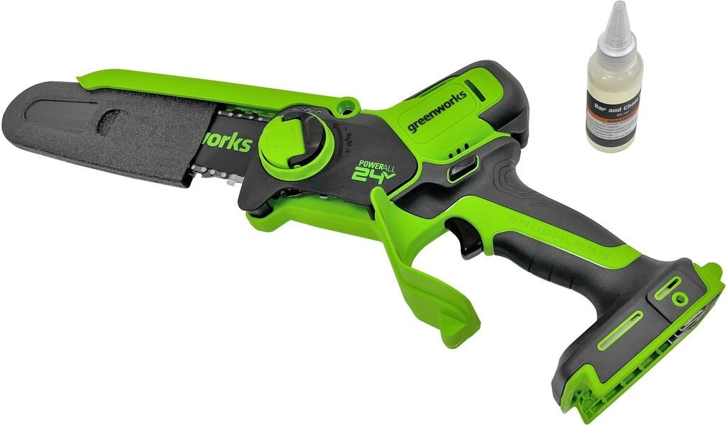 Цепная пила Greenworks GD24CSMNX аккум. 400Вт дл.шины:6" (15.2cm) (2008707) — миниатюра 2