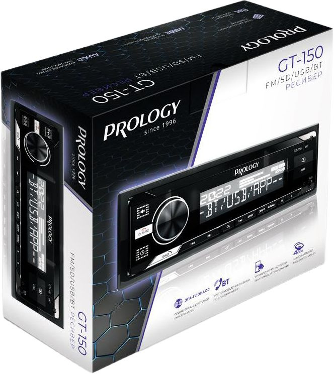 Автомагнитола Prology GT-150 1DIN 4x55Вт v4.2 ПДУ (PRGT150) — миниатюра 9