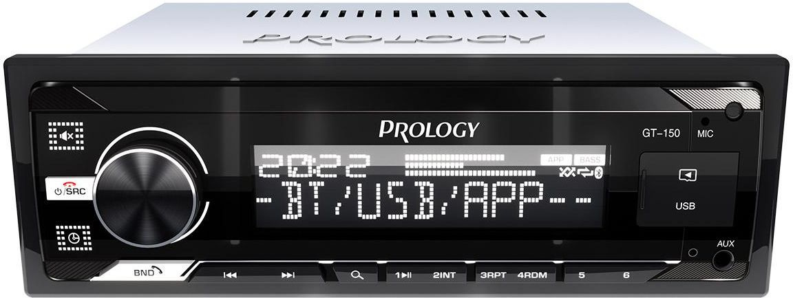 Автомагнитола Prology GT-150 1DIN 4x55Вт v4.2 ПДУ (PRGT150) — миниатюра 2