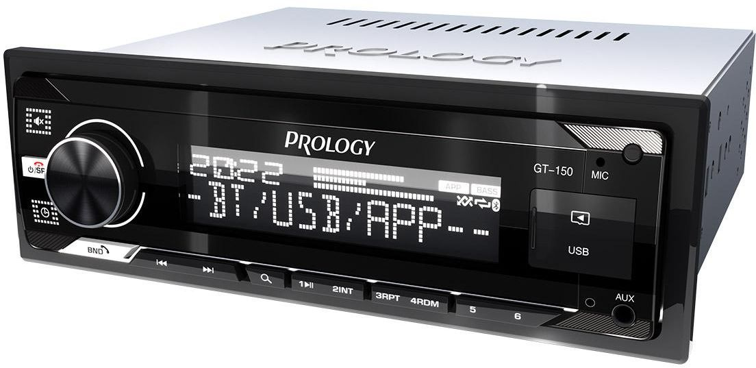 Автомагнитола Prology GT-150 1DIN 4x55Вт v4.2 ПДУ (PRGT150) — миниатюра 4