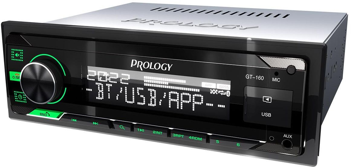 Автомагнитола Prology GT-160 1DIN 4x55Вт v4.2 ПДУ (PRGT160) — миниатюра 4