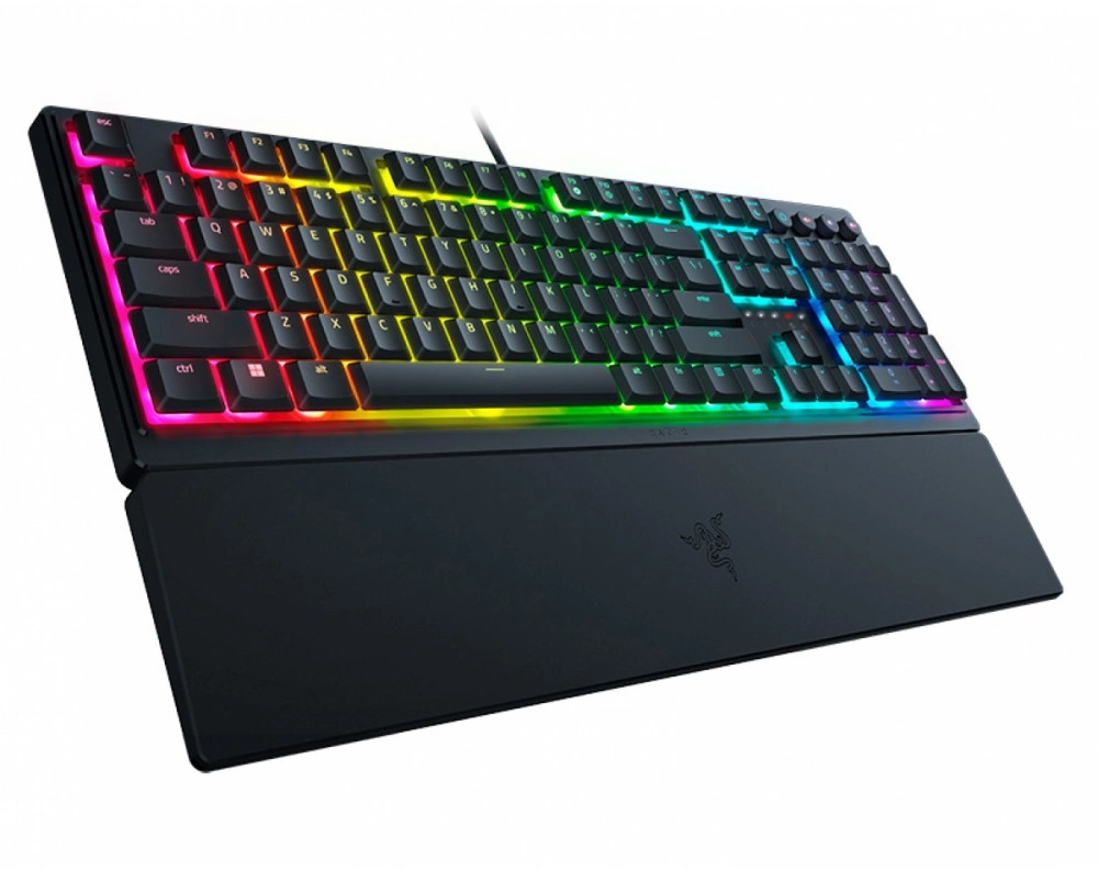 Клавиатура Razer Ornata V3 механическая черный USB Multimedia for gamer LED (подставка для запястий) (RZ03-04460800-R3R1) — миниатюра 18