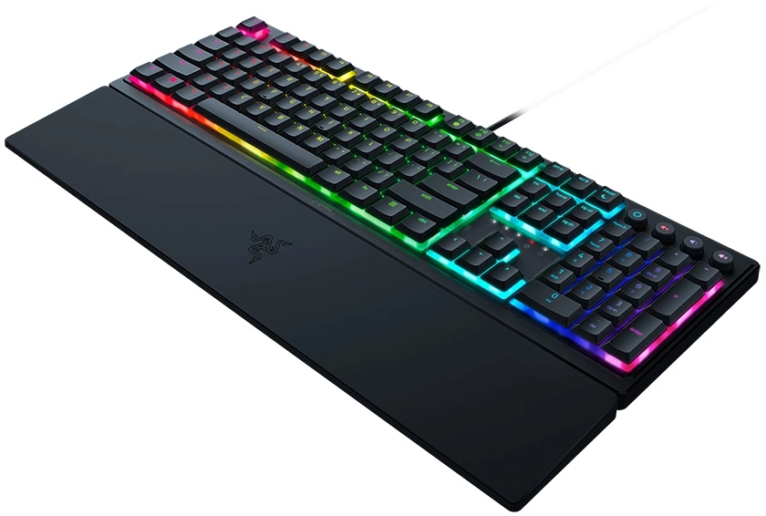 Клавиатура Razer Ornata V3 механическая черный USB Multimedia for gamer LED (подставка для запястий) (RZ03-04460800-R3R1) — миниатюра 21