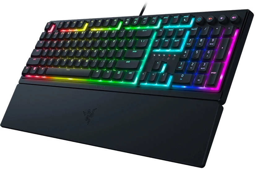 Клавиатура Razer Ornata V3 механическая черный USB Multimedia for gamer LED (подставка для запястий) (RZ03-04460800-R3R1) — миниатюра 22