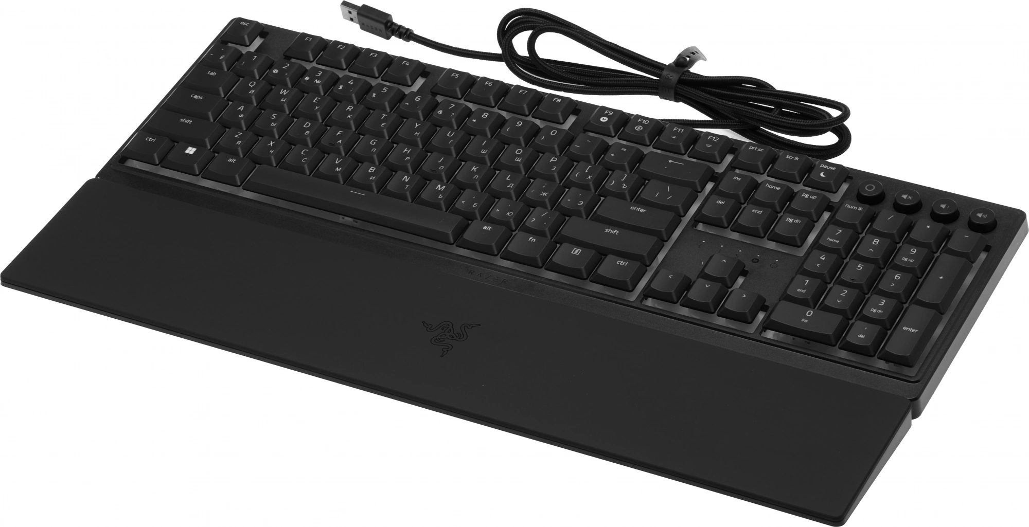 Клавиатура Razer Ornata V3 механическая черный USB Multimedia for gamer LED (подставка для запястий) (RZ03-04460800-R3R1) — миниатюра 17