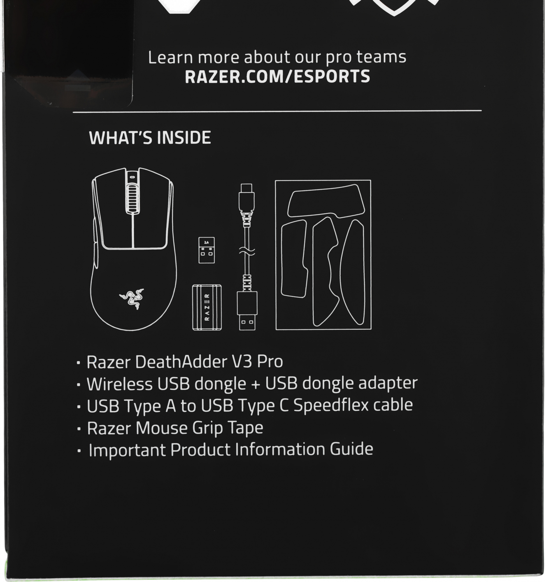 Мышь Razer DeathAdder V3 Pro белый оптическая 30000dpi беспров. USB-C 5but (RZ01-04630200-R3G1) — миниатюра 8