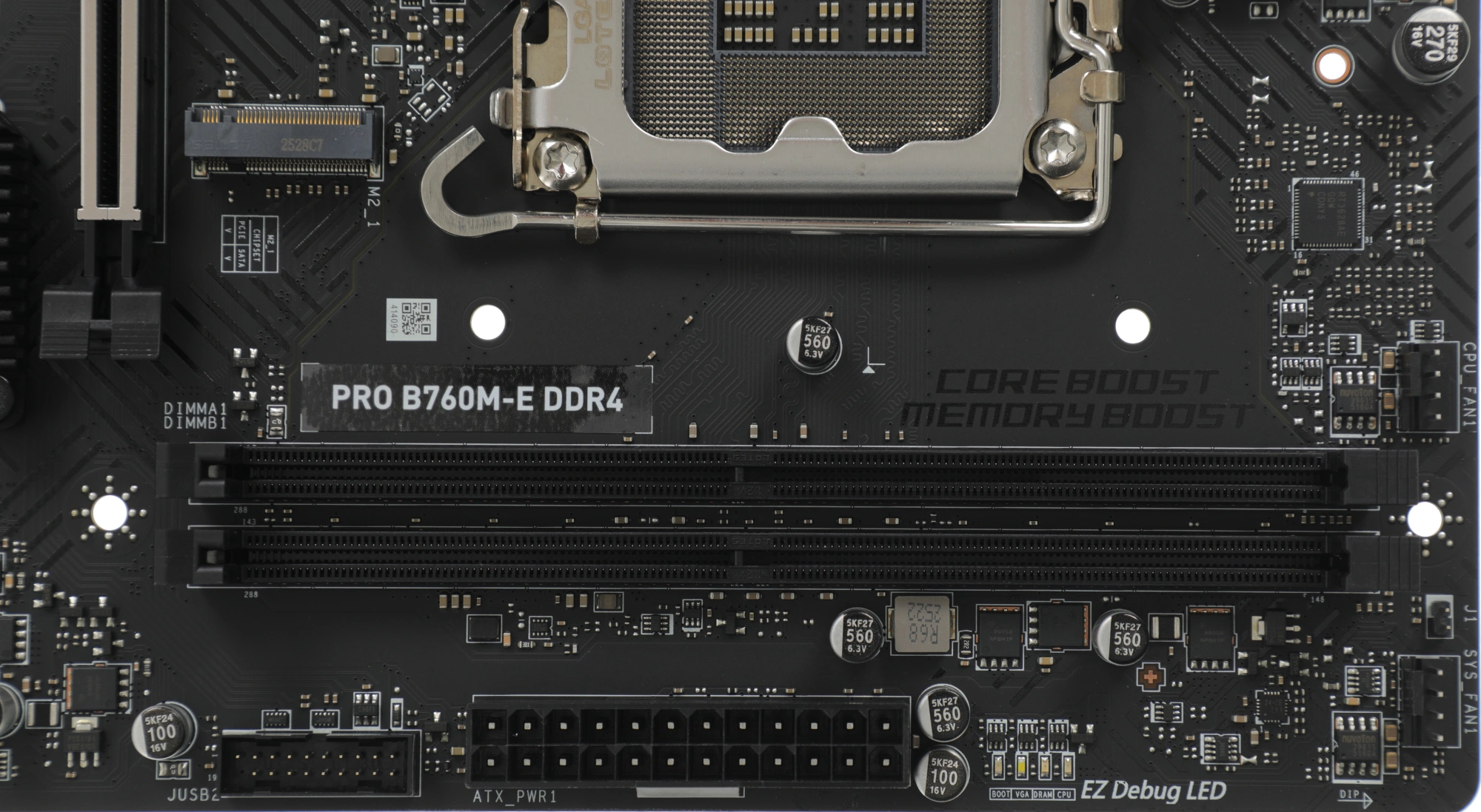 Материнская плата MSI PRO B760M-E DDR4 Soc-1700 Intel B760 2xDDR4 mATX AC`97 8ch(7.1) GbLAN+VGA+HDMI — миниатюра 10
