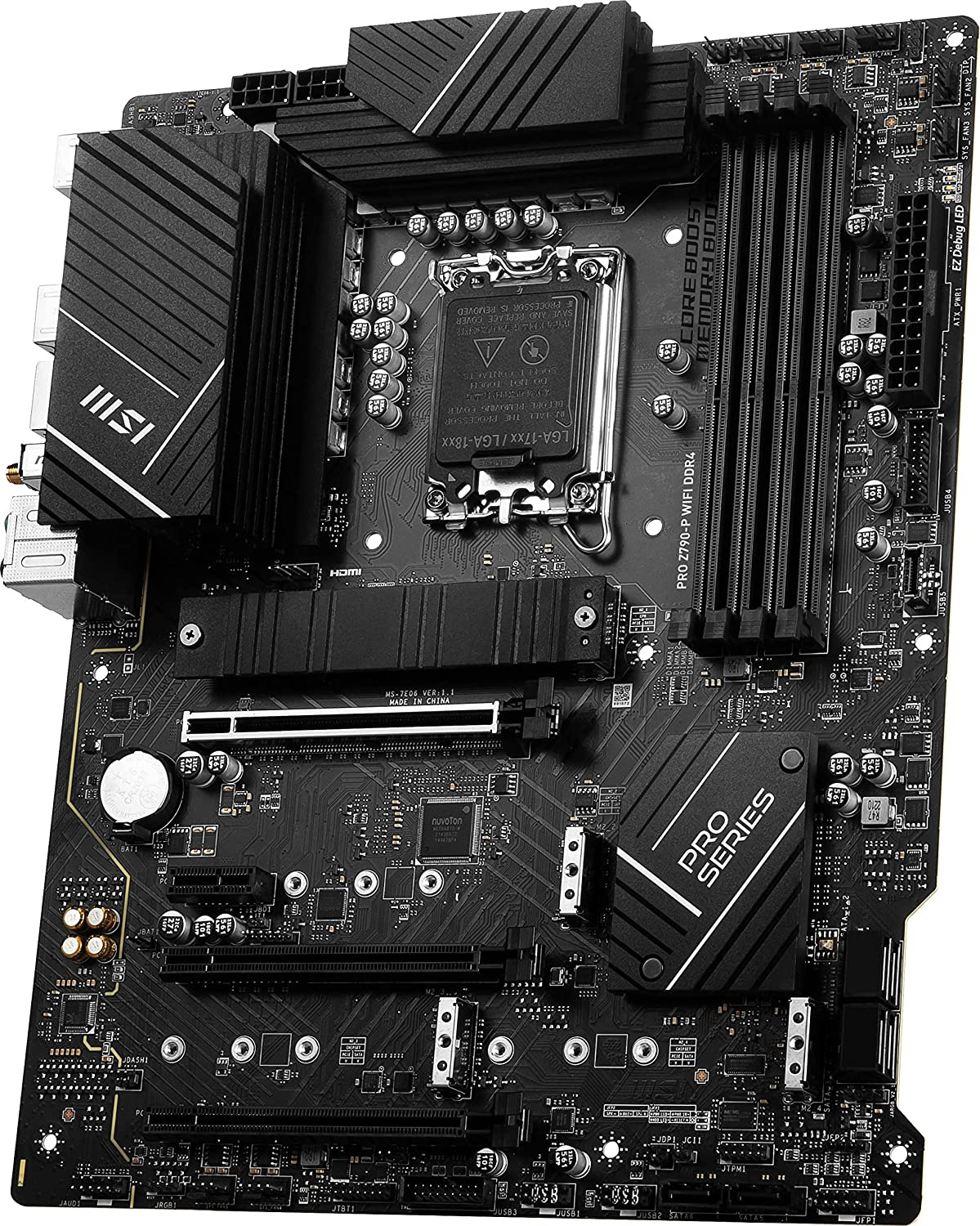 Материнская плата MSI PRO Z790-P WIFI DDR4 Soc-1700 Intel Z790 4xDDR4 ATX AC`97 8ch(7.1) 2.5Gg RAID+HDMI — миниатюра 6