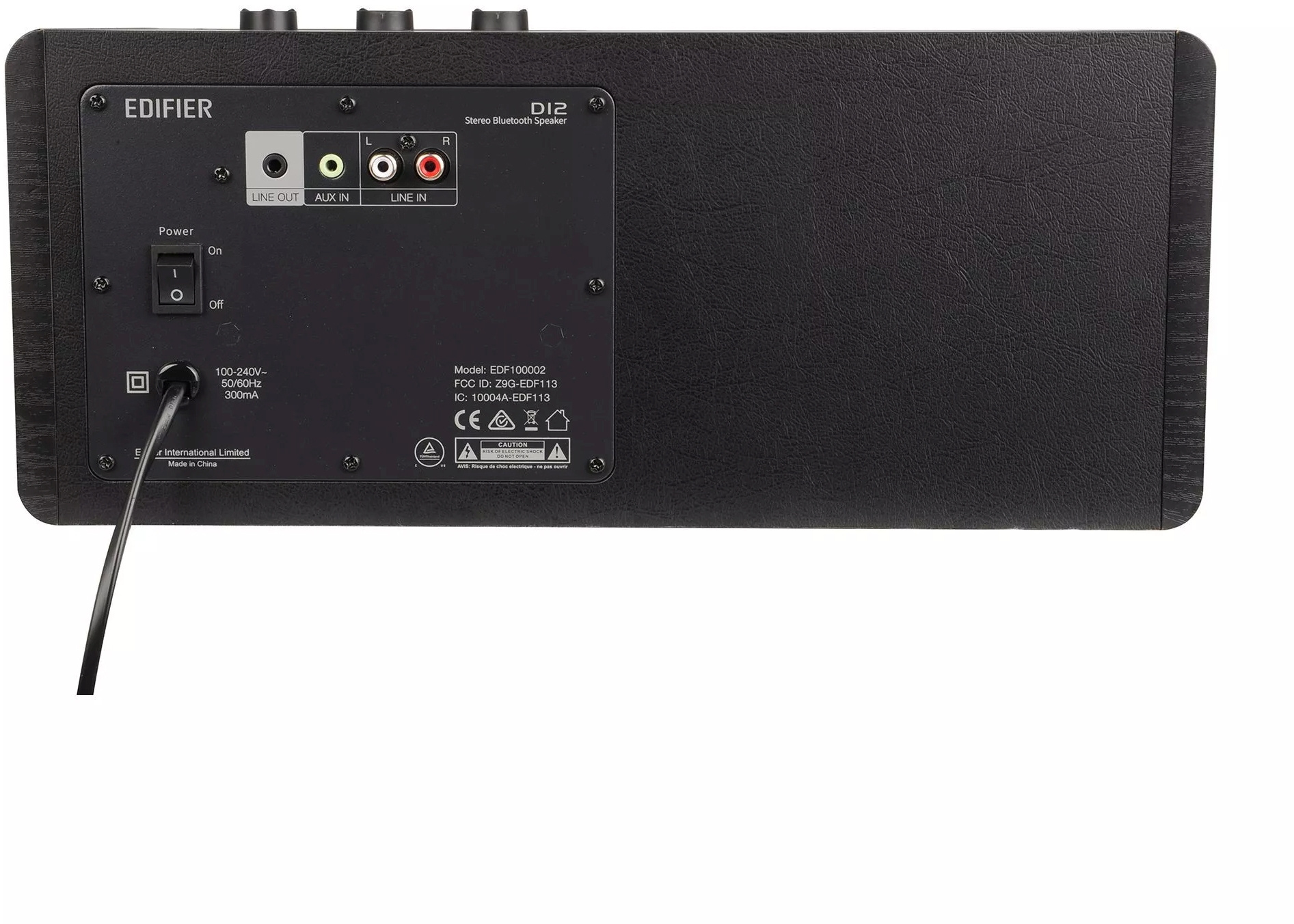 Колонки Edifier D12 2.0 черный/черный 70Вт BT — миниатюра 3