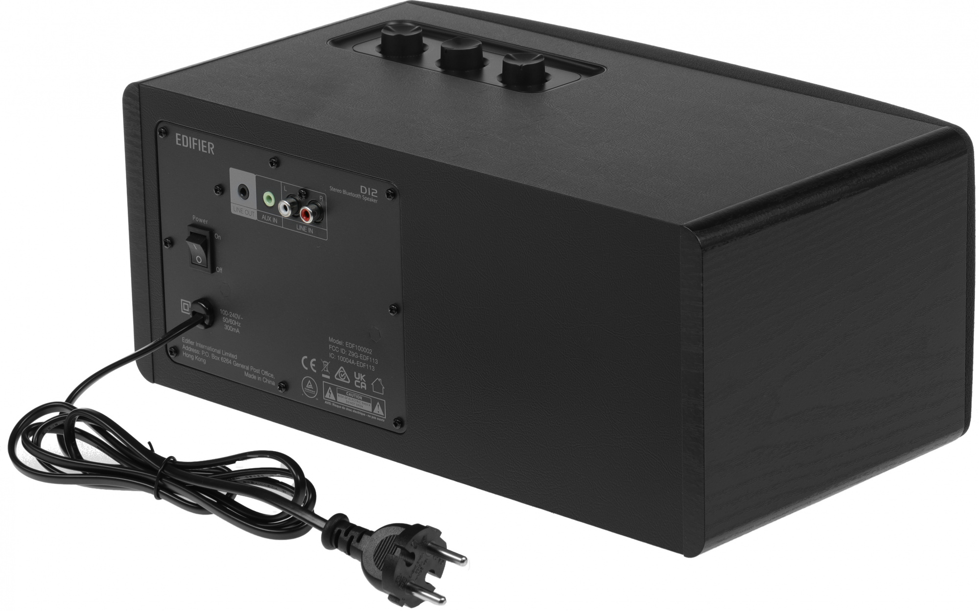 Колонки Edifier D12 2.0 черный/черный 70Вт BT — миниатюра 9