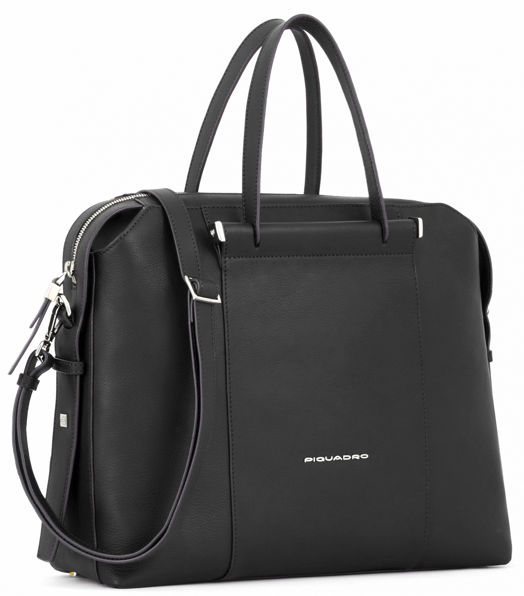 Сумка женская Piquadro Circle CA4577W92/N с отделением для ноутбука 14" черная натур.кожа — миниатюра 3