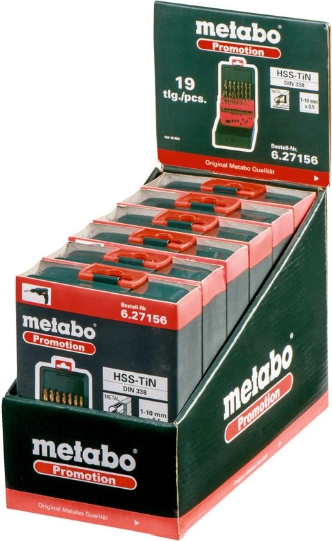 Набор сверл Metabo 627156000 по металлу (19пред.) для дрелей — миниатюра 2