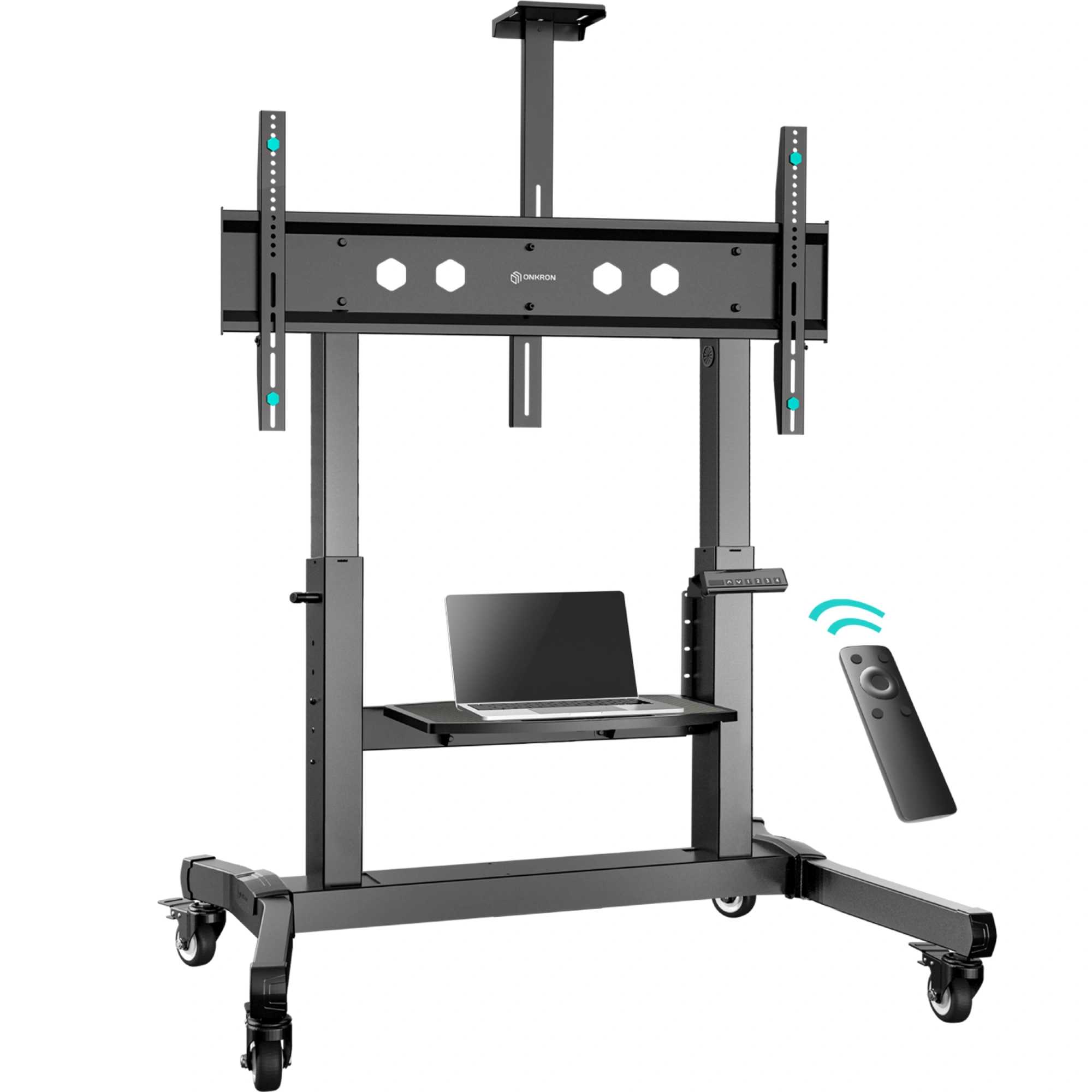 Стойка для телевизора Onkron TS1991 eLift черный 50"-100" макс.130кг напольный наклон (моторизованный лифт)