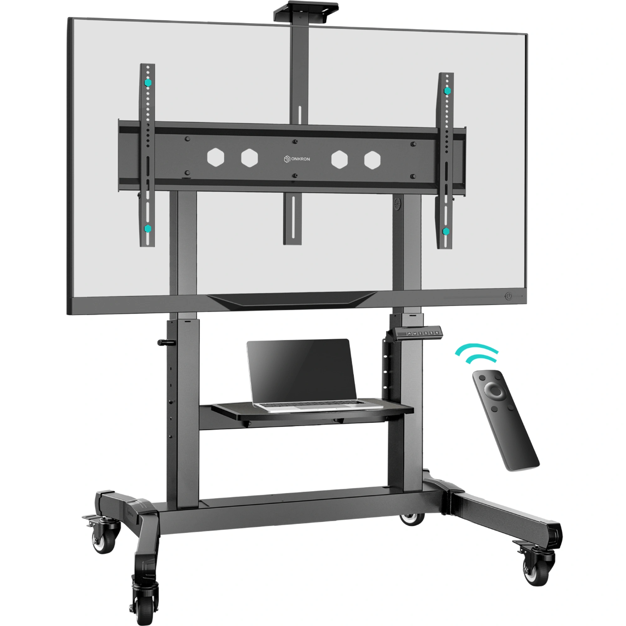 Стойка для телевизора Onkron TS1991 eLift черный 50"-100" макс.130кг напольный наклон (моторизованный лифт) — миниатюра 2