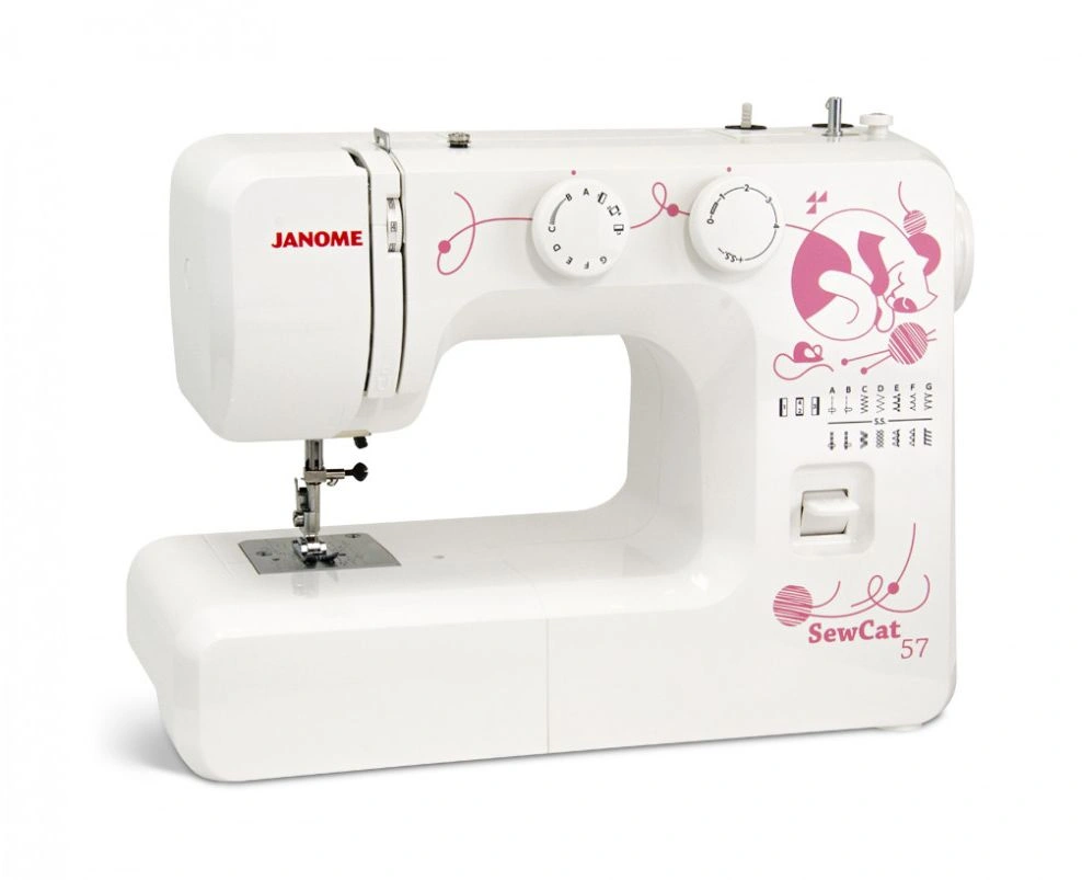 Швейная машина Janome Sew Cat 57 белый/рисунок — миниатюра 2