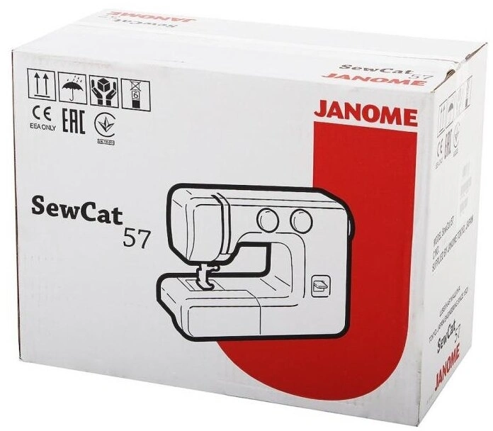 Швейная машина Janome Sew Cat 57 белый/рисунок — миниатюра 6