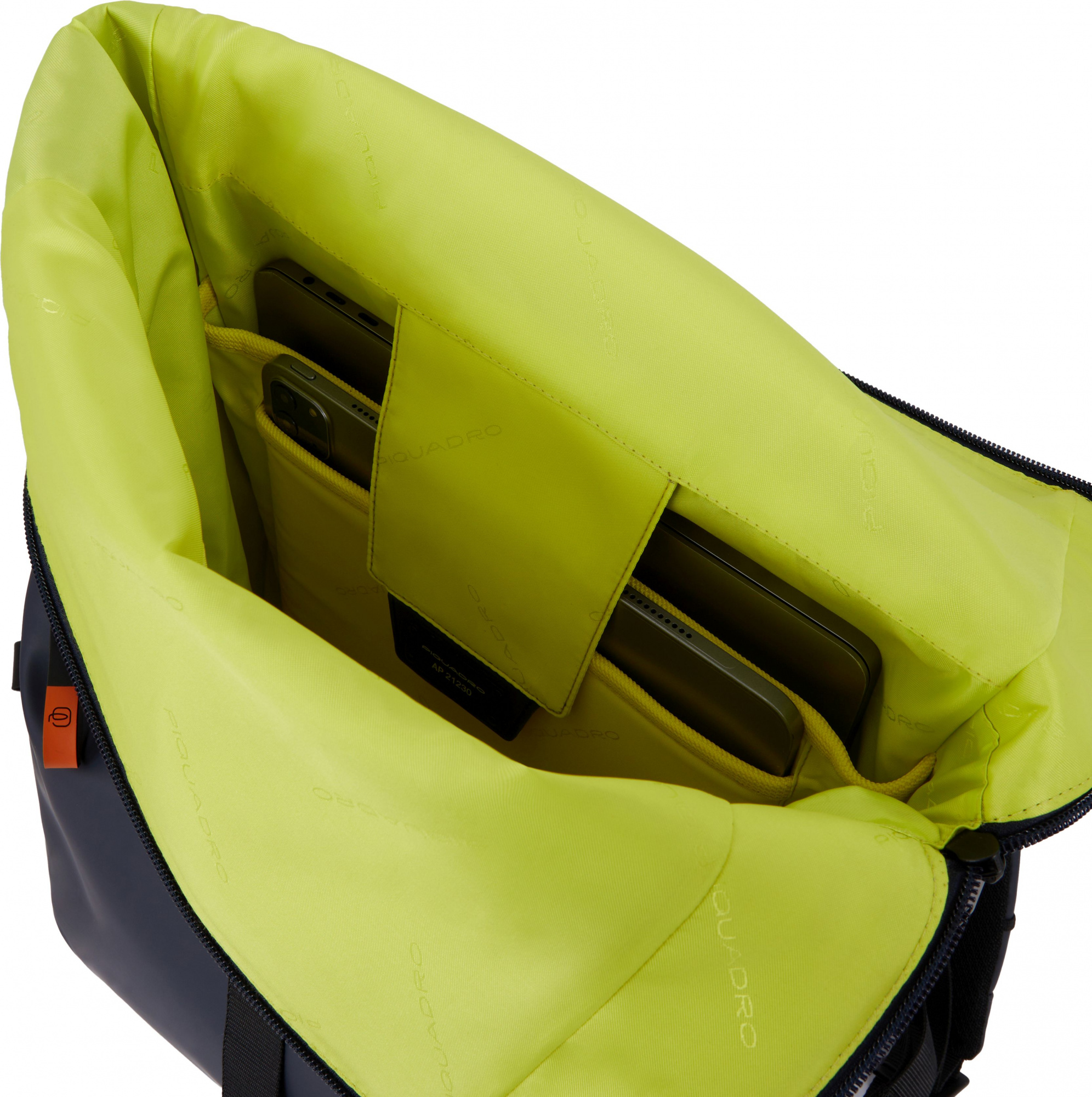 Рюкзак Piquadro Corner 2.0 CA6291C2OW/BLU роллтоп синий полиуретан/полиэстер — миниатюра 13
