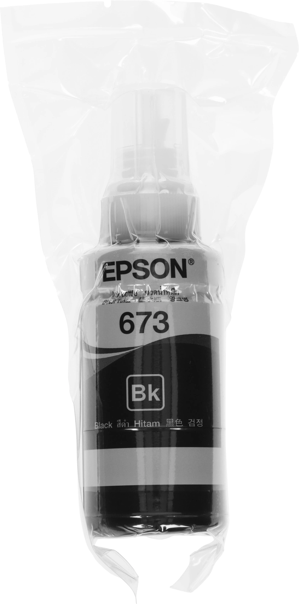Чернила Epson 673 C13T673198 (аналог C13T67314A) черный 70мл для Epson L800/L810/L850/L1800 — миниатюра 3