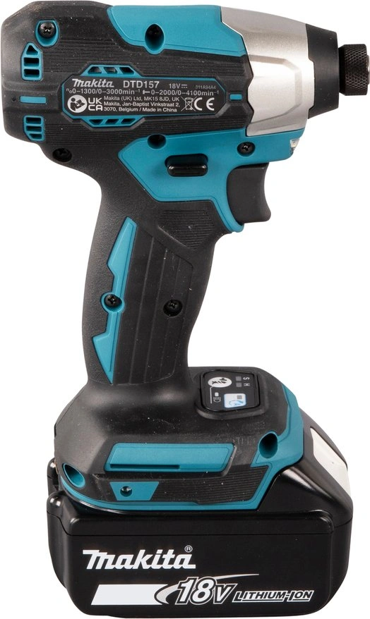 Шуруповерт Makita DTD157RTJ аккум. патрон:квад.1/4" (кейс в комплекте) — миниатюра 4
