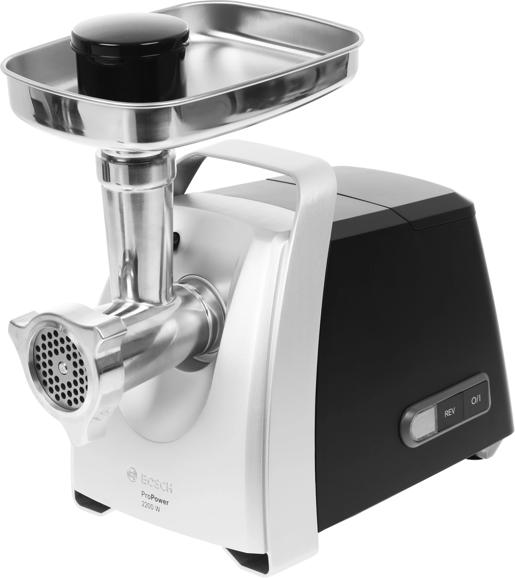Мясорубка Bosch ProPower MFW68680 2200Вт черный/серый — миниатюра 2