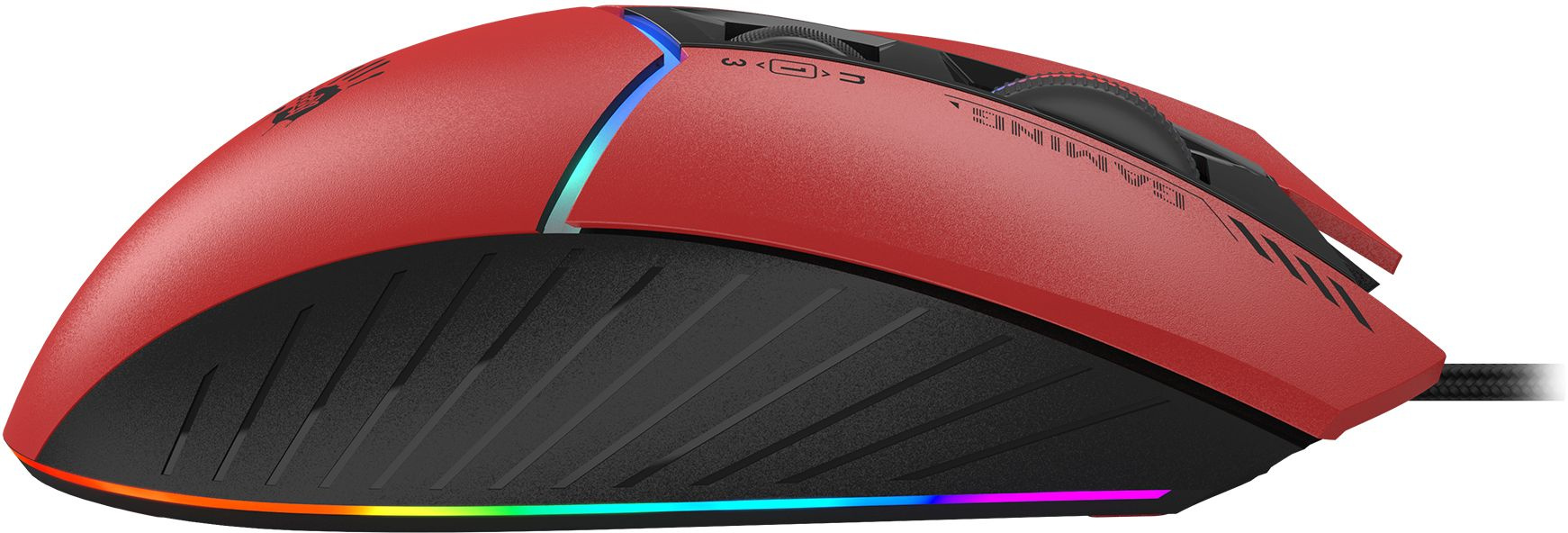 Мышь A4Tech Bloody W95 Max Sports красный/черный оптическая 12000dpi USB 10but (W95 MAX SPORTS RED) — миниатюра 5