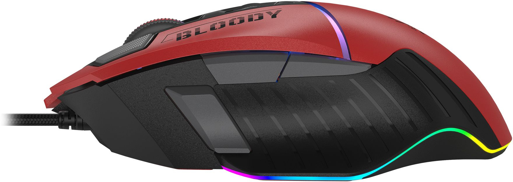 Мышь A4Tech Bloody W95 Max Sports красный/черный оптическая 12000dpi USB 10but (W95 MAX SPORTS RED) — миниатюра 6