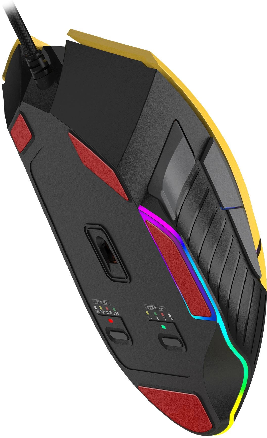 Мышь A4Tech Bloody W95 Max Sports желтый/серый оптическая 12000dpi USB 10but (W95 MAX SPORTS LIME) — миниатюра 10
