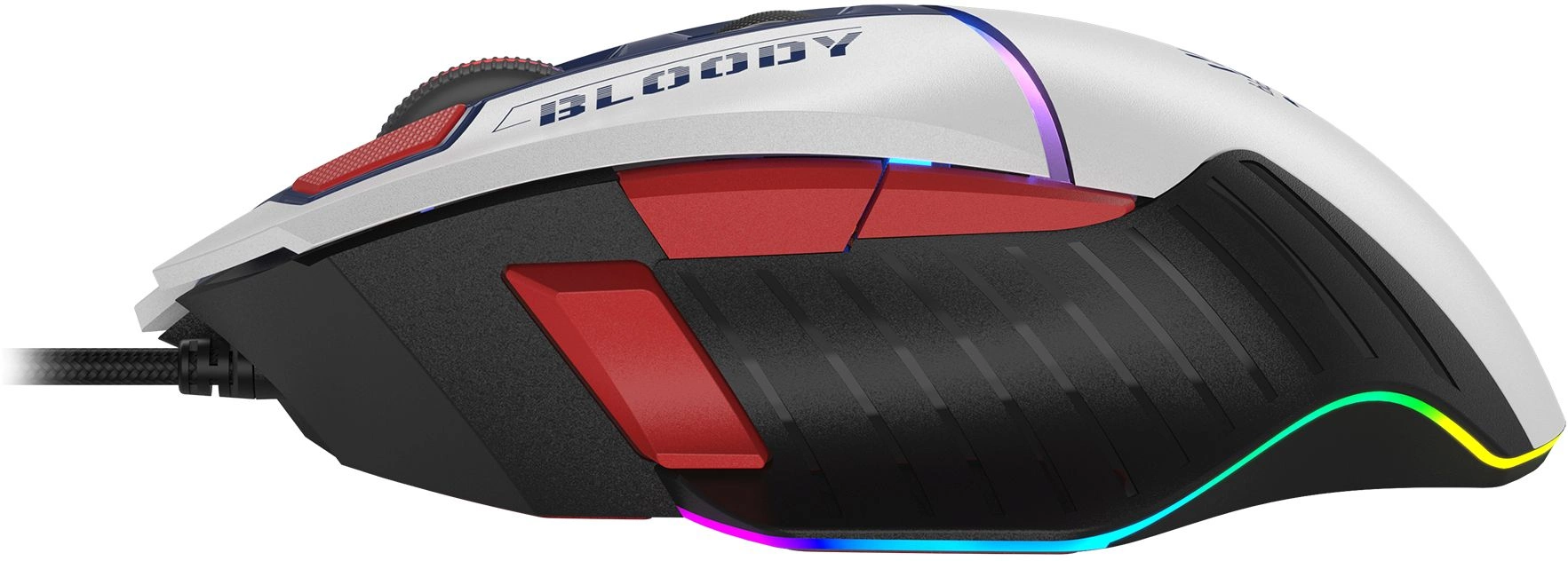 Мышь A4Tech Bloody W95 Max Sports синий/белый оптическая 12000dpi USB 10but (W95 MAX SPORTS NAVY) — миниатюра 6